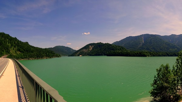 The Sylvensteinsee in Bavaria