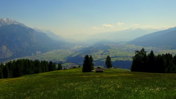 Looking East along the Inn Valley from the RanggerKopfl 