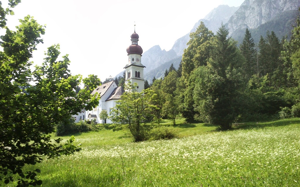 the Church in Gnadenwald, Tirol, Austria