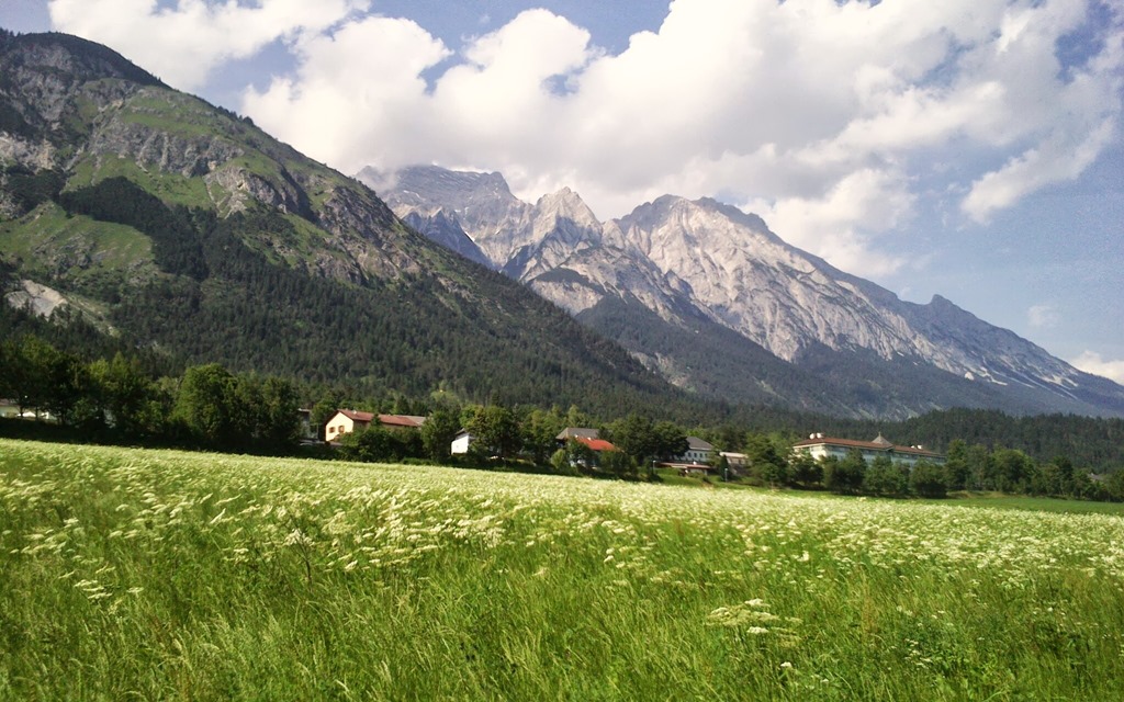 The Karwendal Mountains from Absam in Tirol