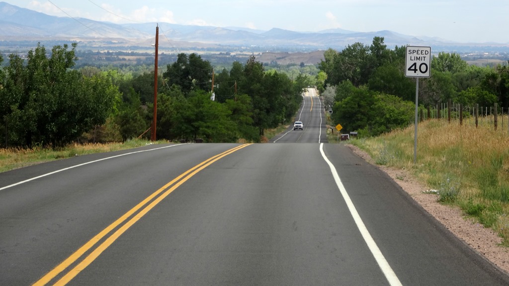 First road ride around Cherryvale, south of Boulder. 