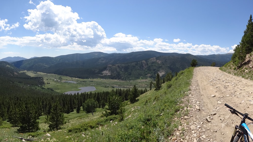 Looking over coal creek from high up on Rollins pass road