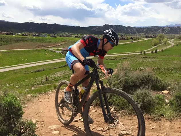 Climbing up the steepest section of trail on the outskirts of Eagle. 