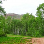 Towards the top of Hardscrabble road. These rocky mesas are called the Hobbits