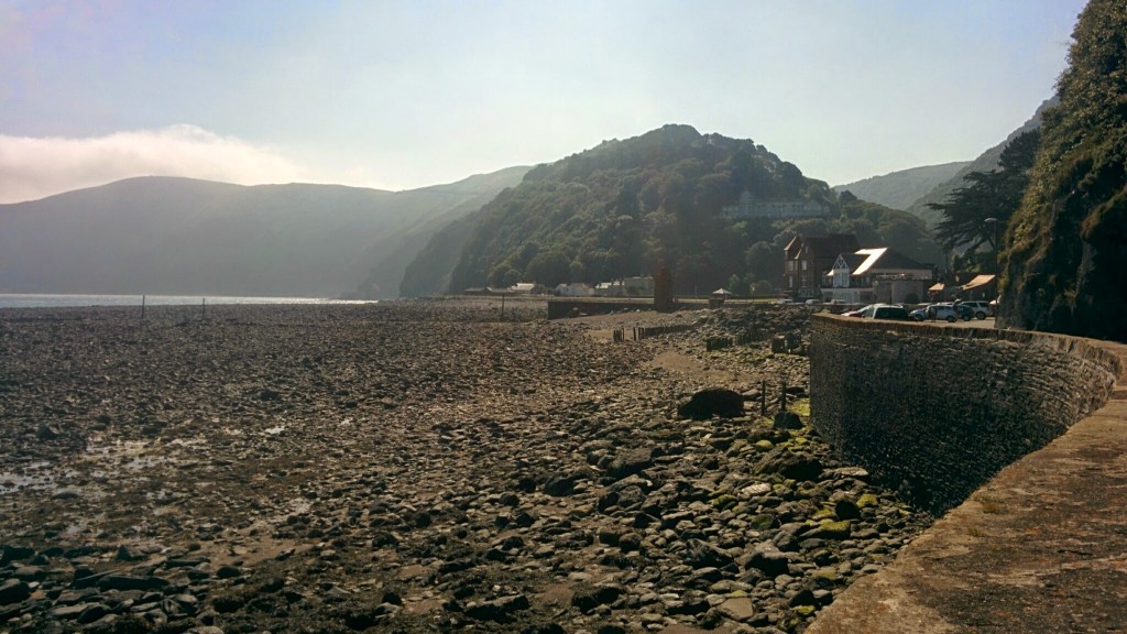 Early morning light in Lynmouth, looking east towards Foreland Point