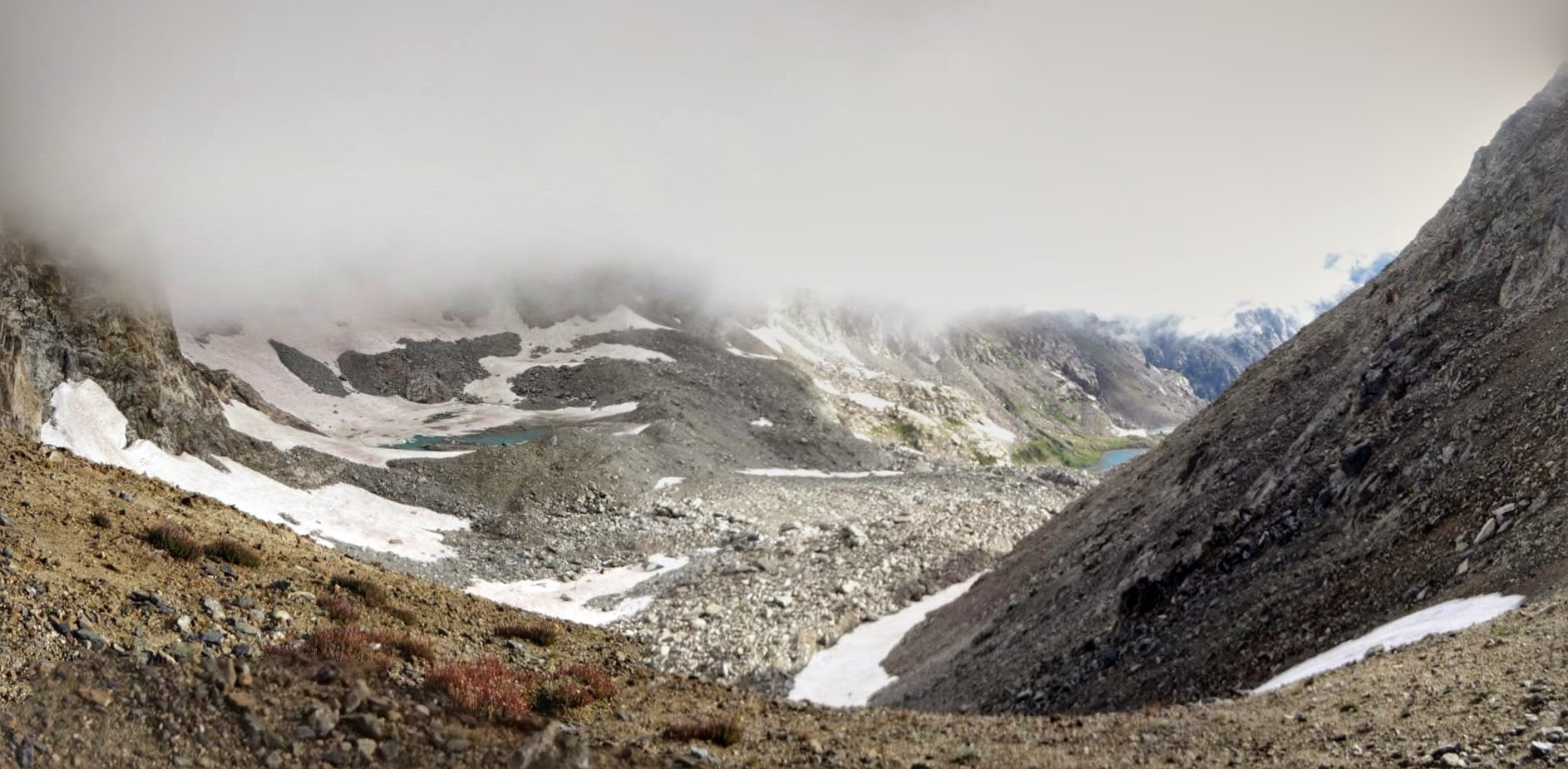 The Arapahoe Glacier, or at least the part not hidden behind the peaks