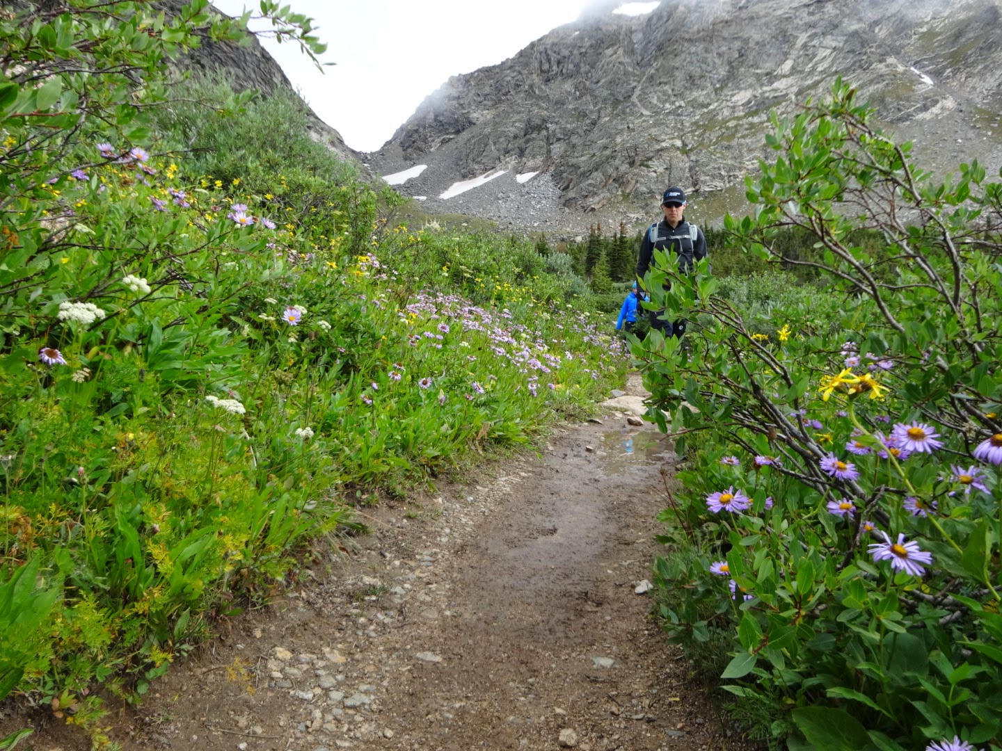 Heading up the Arapahoe Glacier trail