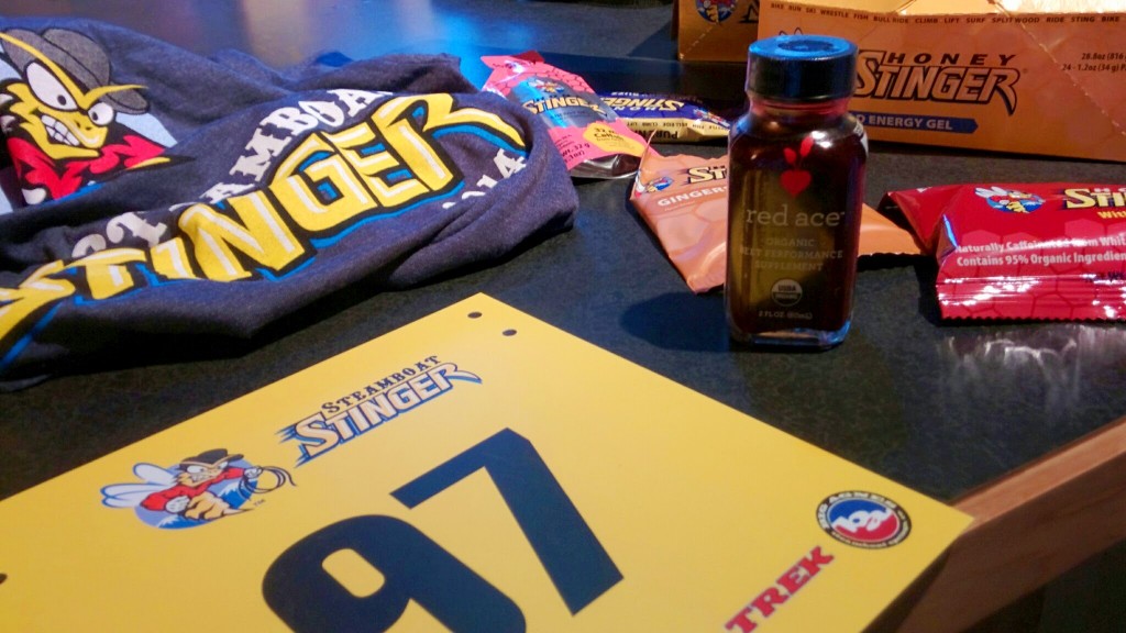 RED ACE and Honey Stinger - pretty good prep for the Stinger course